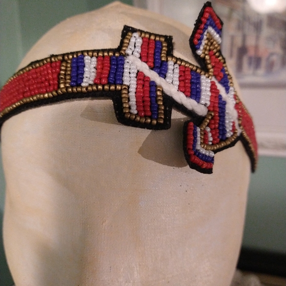 Beaded boho stretchy headband NWT - Picture 4 of 14